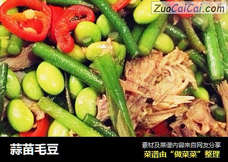 蒜苗毛豆