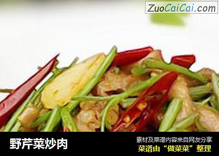 野芹菜炒肉