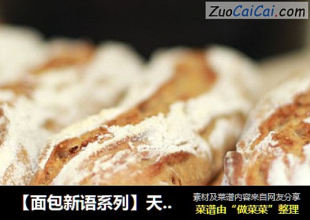 【面包新语系列】天然酵母无花果树枝面包