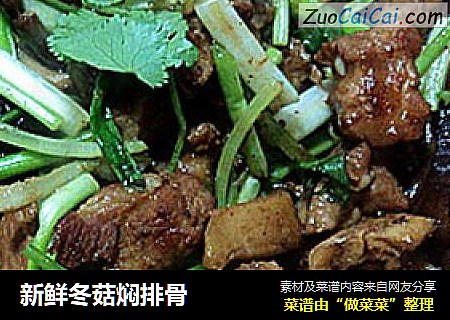 新鲜冬菇焖排骨