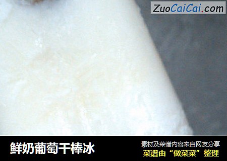 鲜奶葡萄干棒冰