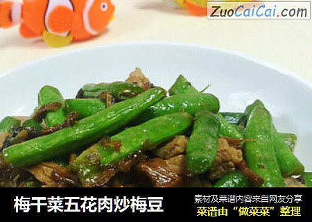 梅干菜五花肉炒梅豆