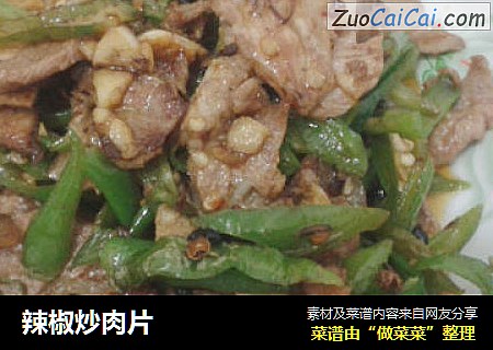 辣椒炒肉片