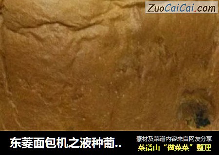 东菱面包机之液种葡萄干吐司