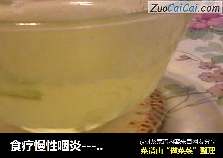 食疗慢性咽炎---西瓜皮糖水