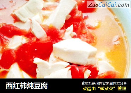 西红柿炖豆腐