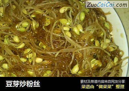 豆芽炒粉丝