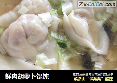 鲜肉胡萝卜馄饨