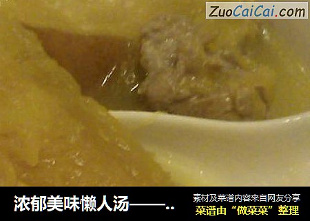 浓郁美味懒人汤——南瓜排骨汤