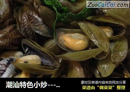 潮汕特色小炒----【金不换炒薄壳】