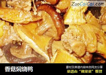 香菇焖烧鸭