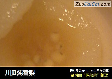 川贝炖雪梨