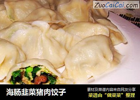 海肠韭菜猪肉饺子