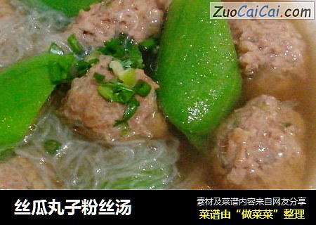 丝瓜丸子粉丝汤