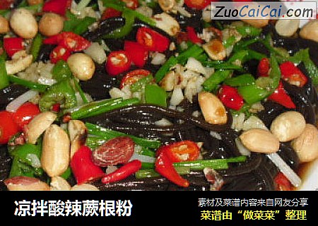 凉拌酸辣蕨根粉
