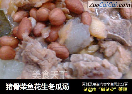 猪骨柴鱼花生冬瓜汤