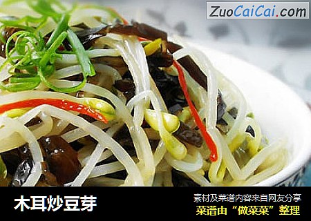 木耳炒豆芽