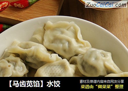 【马齿苋馅】水饺