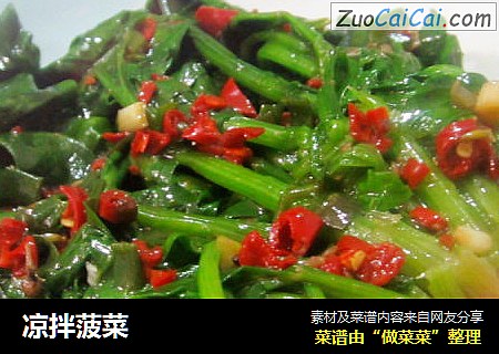 凉拌菠菜