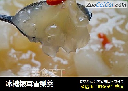 冰糖银耳雪梨羹