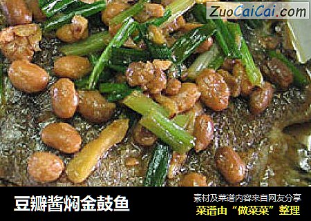 豆瓣酱焖金鼓鱼