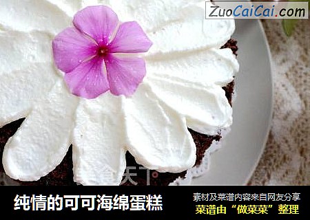 纯情的可可海绵蛋糕