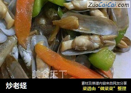 炒老蛏