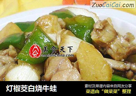灯椒茭白烧牛蛙