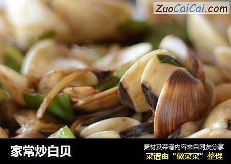 家常炒白贝