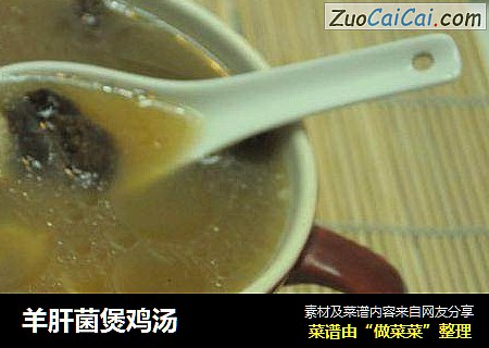 羊肝菌煲鸡汤