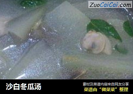 沙白冬瓜汤