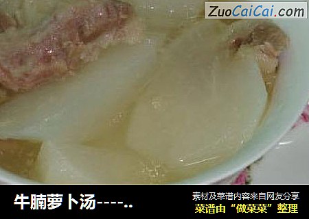 牛腩萝卜汤----清甜营养的滋味