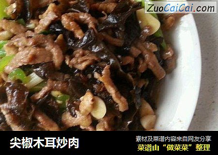 尖椒木耳炒肉