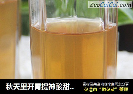 秋天里开胃提神酸甜好饮料——陈皮酸梅汤