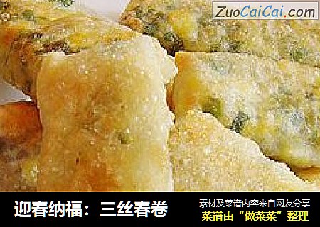迎春纳福：三丝春卷