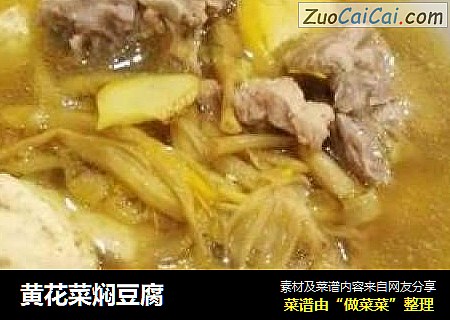 黄花菜焖豆腐