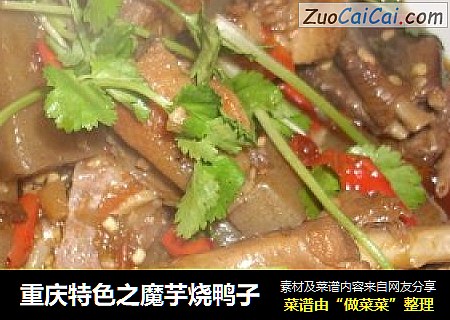重庆特色之魔芋烧鸭子