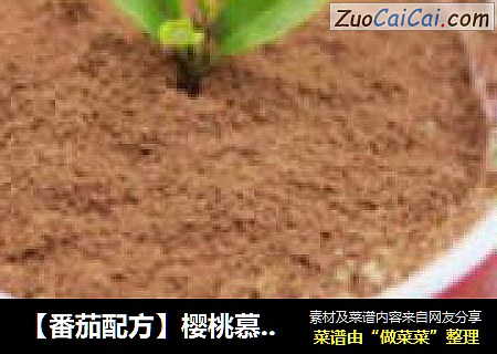 【番茄配方】樱桃慕斯盆栽——浪漫情人节送给心爱的人