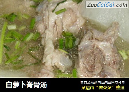 白萝卜脊骨汤