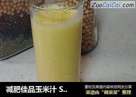 减肥佳品玉米汁 SKG9999原汁机食谱