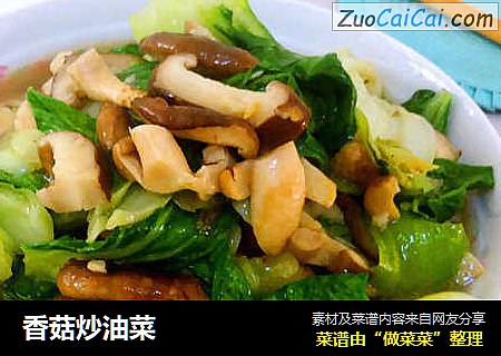 香菇炒油菜