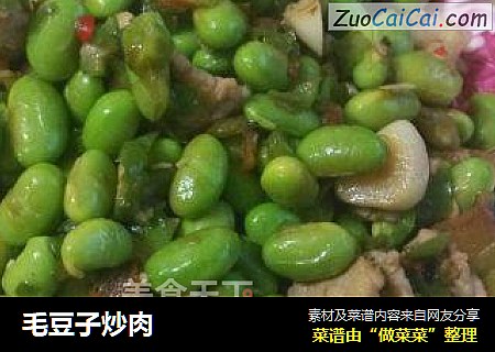 毛豆子炒肉