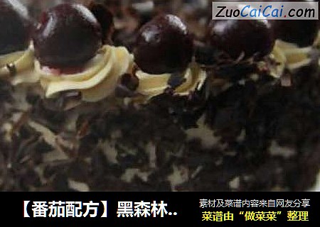 【番茄配方】黑森林芝士蛋糕——美味与经典的结合