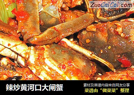 辣炒黄河口大闸蟹