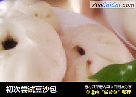 初次尝试豆沙包
