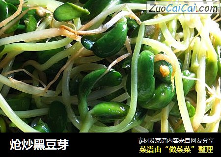 炝炒黑豆芽