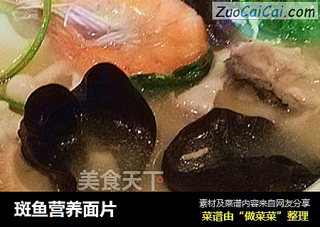 斑鱼营养面片