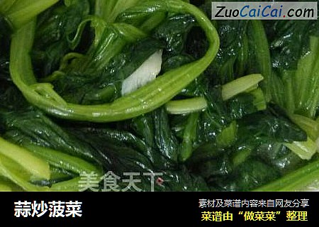 蒜炒菠菜
