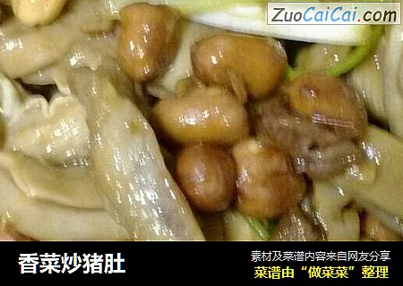 香菜炒猪肚
