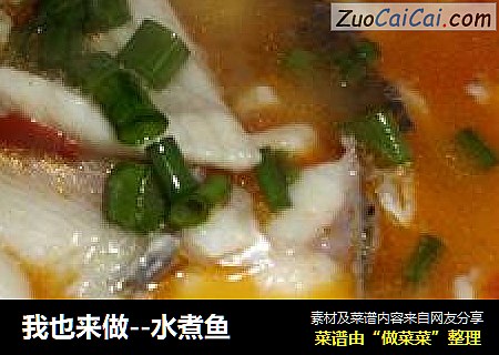 我也来做--水煮鱼
